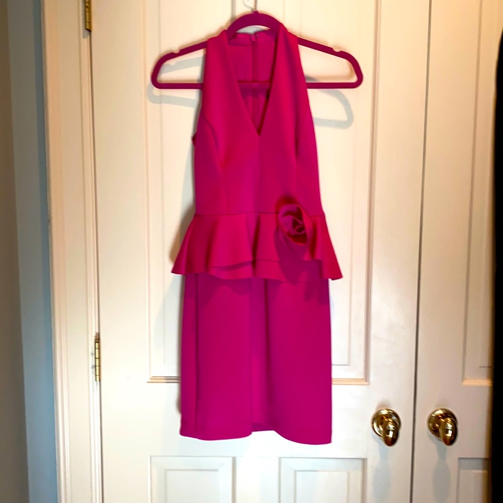 Pink event dress.